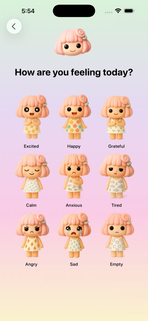 Feelis app screen 3